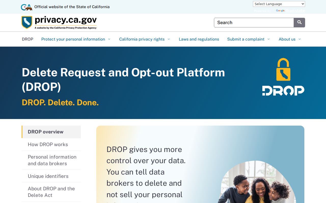 Carlsbad neighbors data-broker privacy deletion portal